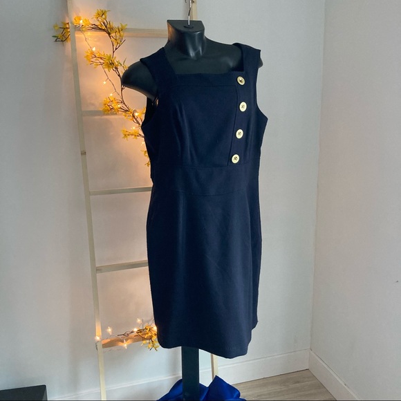 Liz Claiborne Dresses & Skirts - Liz Claiborne navy dress, size 14